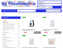 Tablet Screenshot of defrieslandshop.nl